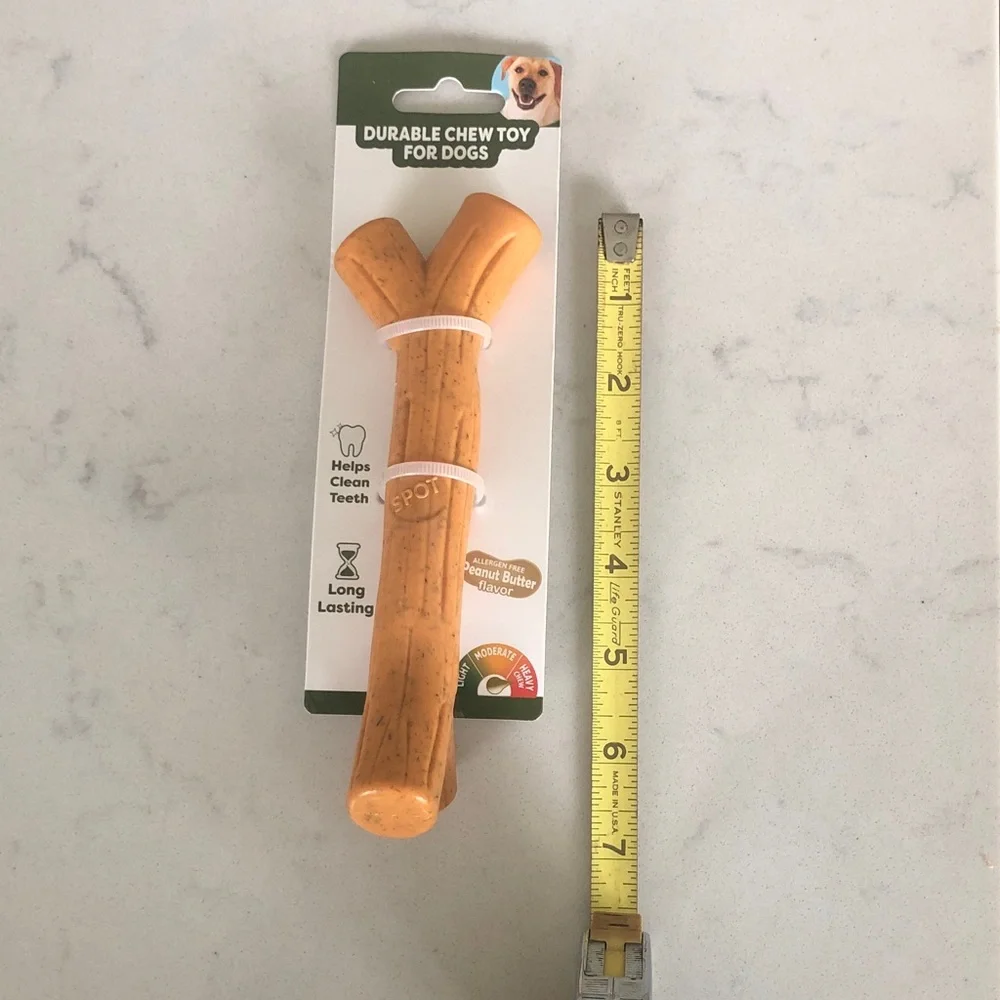 Peanut Butter Dog Chew Toy - Orange